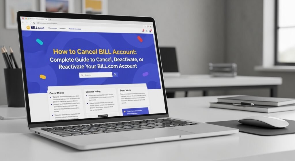 How to Cancel BILL Account: