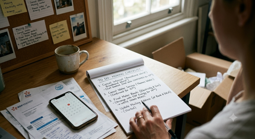 cancel utility bills when moving out
