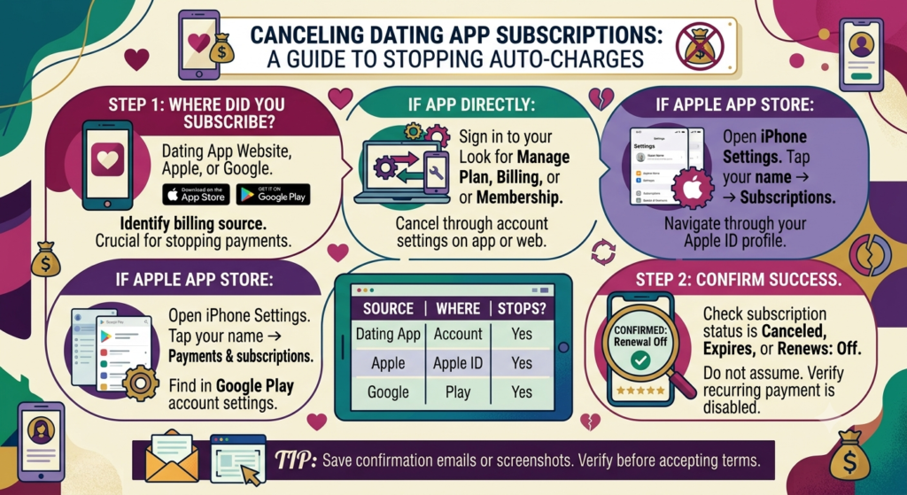 How to Cancel a Dating App Subscription