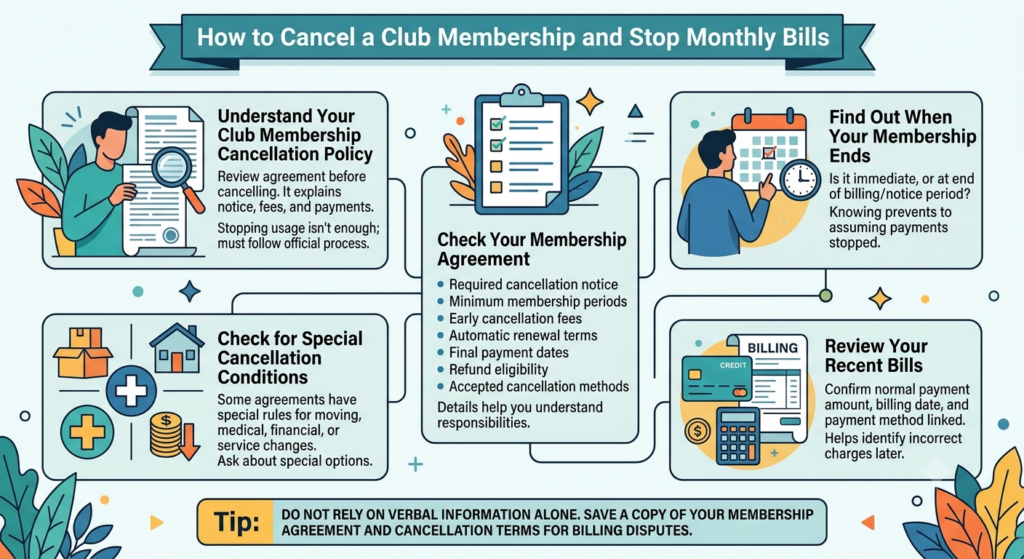 Understand Your Club Membership Cancellation Policy