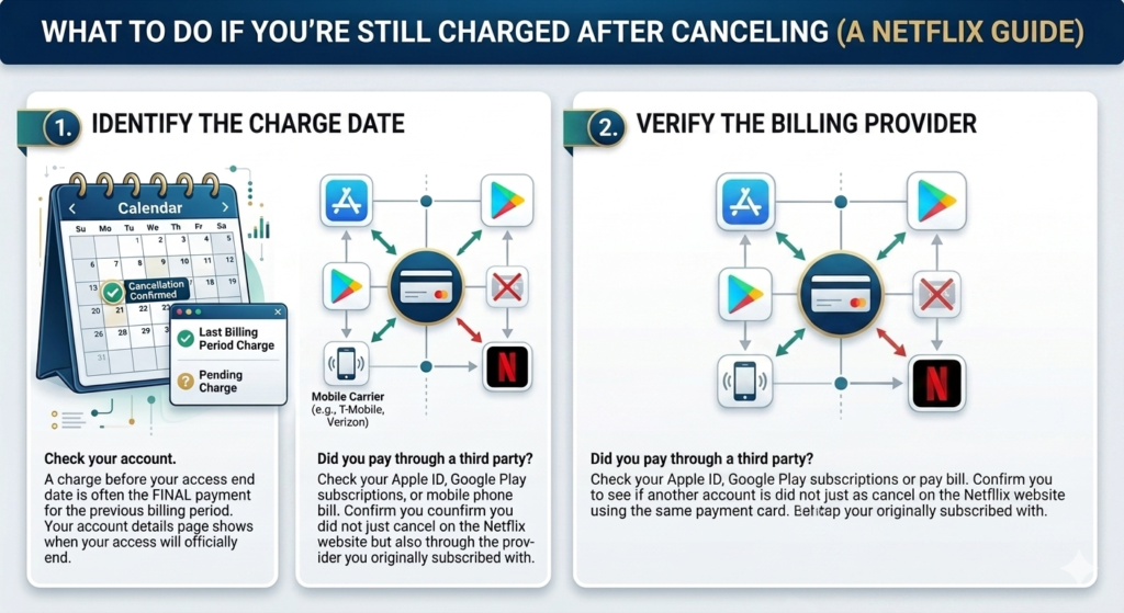 A close-up photo of a person holding a mobile phone showing an unexpected billing charge confusion.